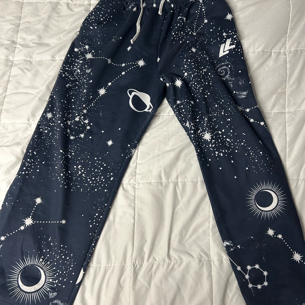 Lumber legs galaxy pajamas
